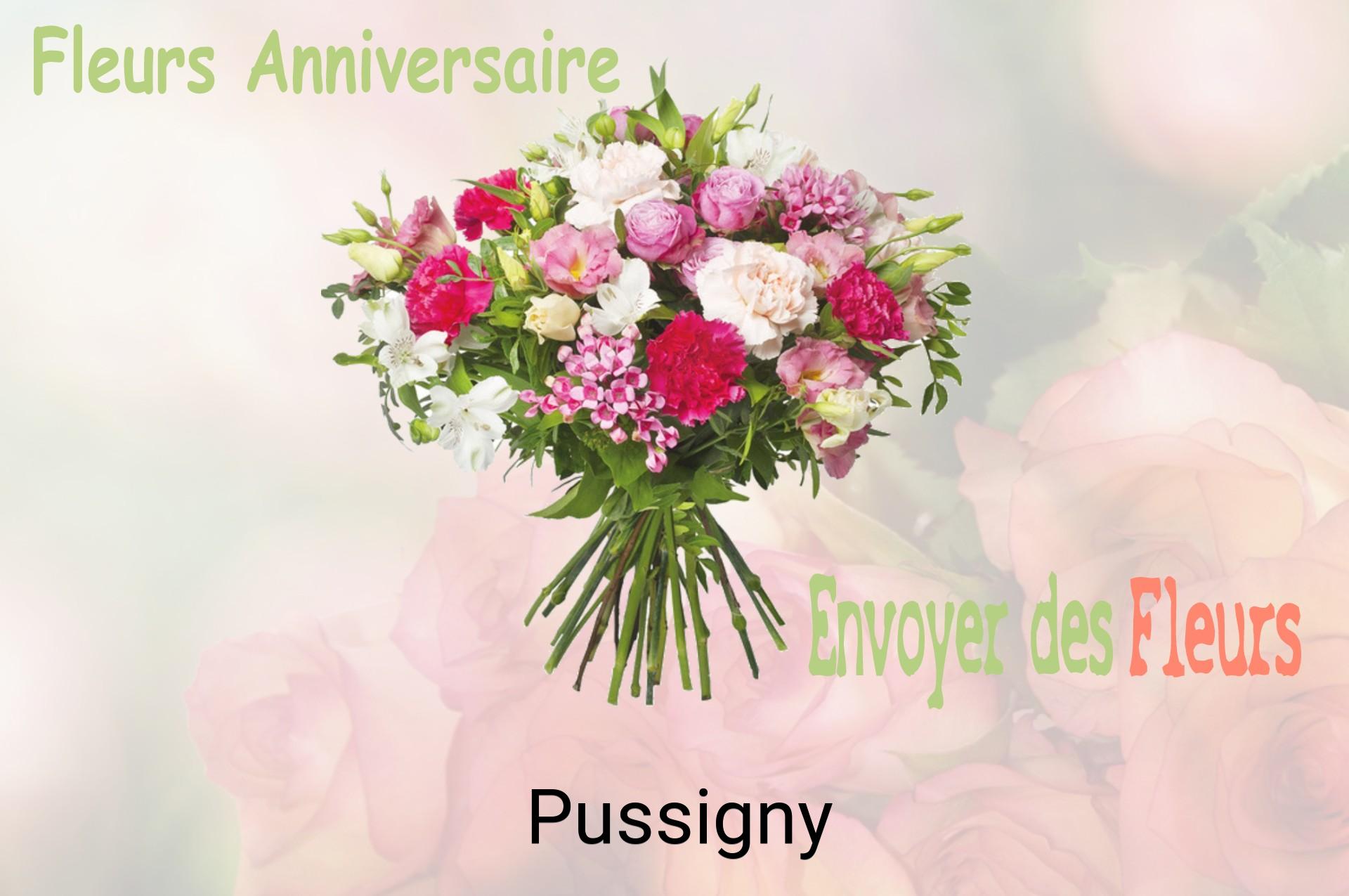 Bouquet de fleurs d’anniversaire livré à Pussigny